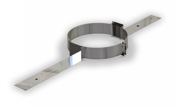 DW PLUS Bodenhalterung mit U-Profil 2×40 cm, Doppelwandig - Edelstahl