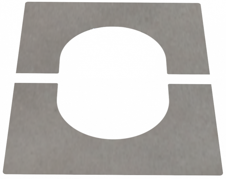 DW PLUS Teller-Rosette 2-teilig 0–40°, Doppelwandig - Edelstahl
