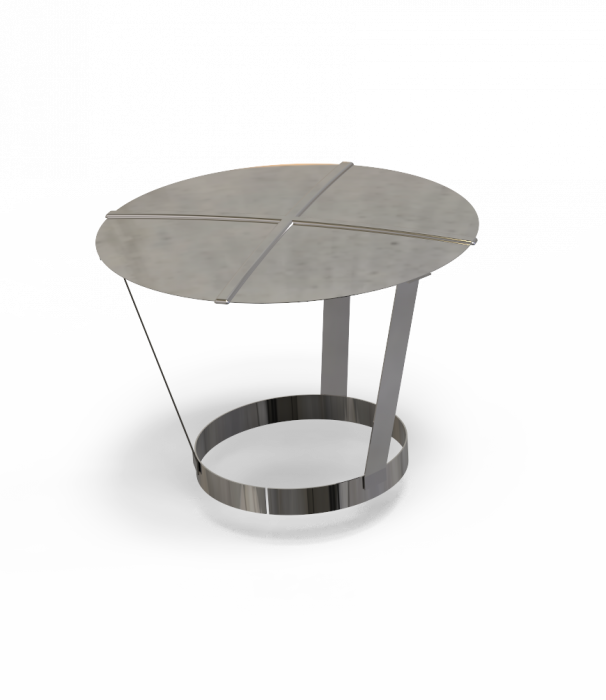 PLUS Regenhaube, Doppelwandig - Edelstahl