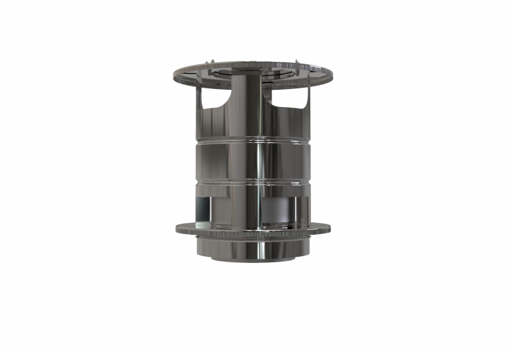 DW PLUS Edelstahl Doppelwandige Regen- und Windabdeckung