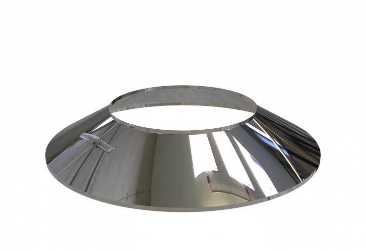 EW PLUS Wandrosette 110 mm konisch, verschließbar Edelstahl EW