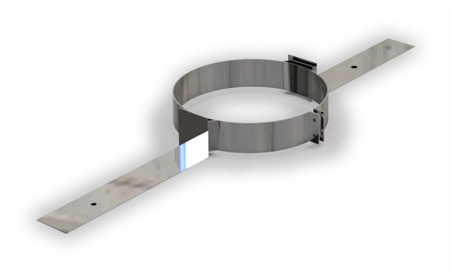 DW PLUS Bodenhalterung mit U-Profil 2×40 cm, Doppelwandig - Edelstahl