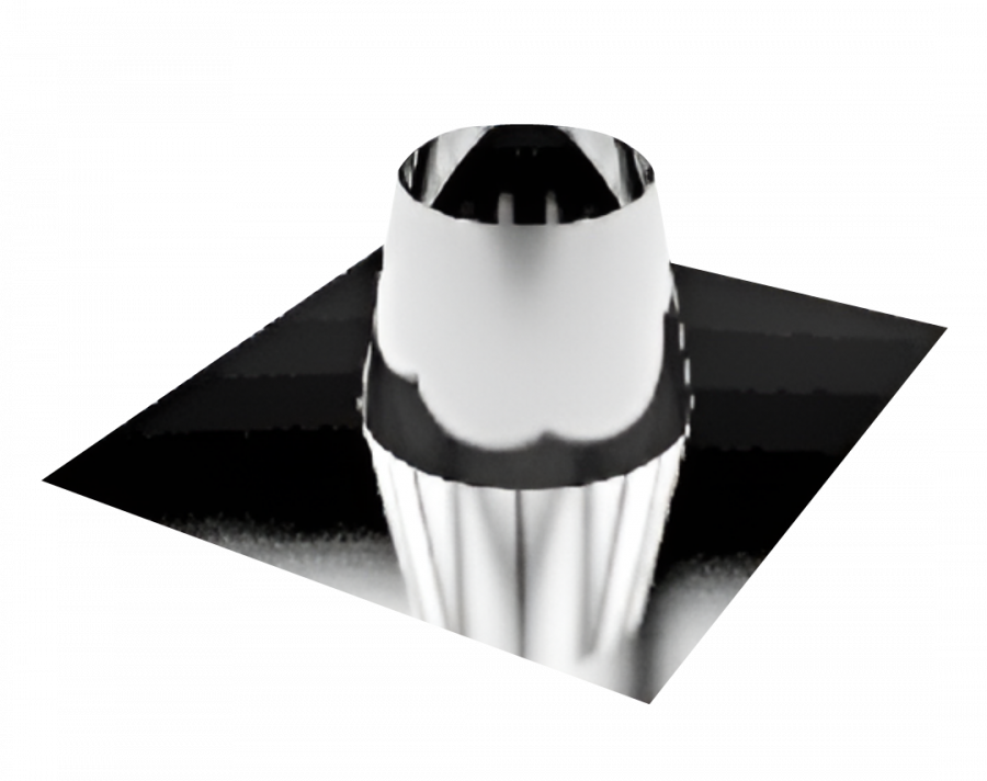 DW PLUS Flachdachdurchführung 0°, Doppelwandig - Edelstahl