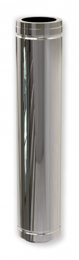 DW PLUS Längenelement 1000 mm Doppelwandig - Edehlstahl