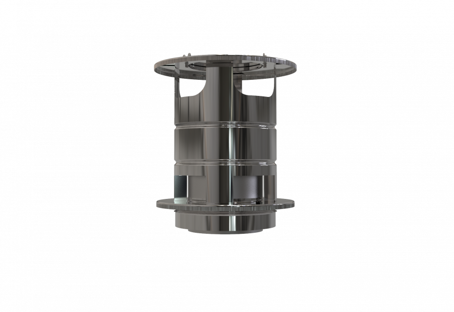 DW PLUS Edelstahl Doppelwandige Regen- und Windabdeckung