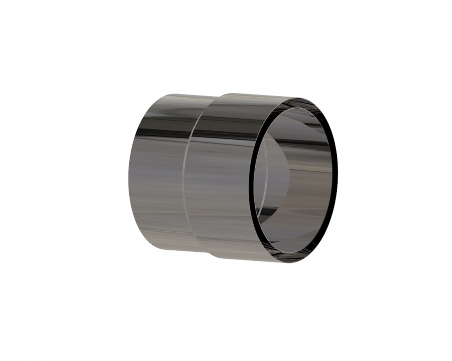 EW PLUS Wandfutter doppelt Edelstahl für Schornsteinsystem