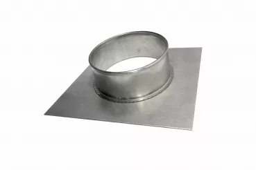 DW PLUS Edelstahl Ansaugstutzen für Haube als Grundplatte