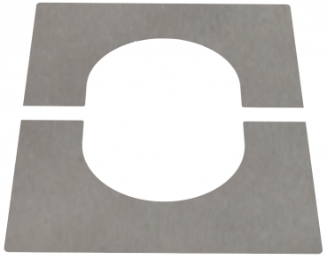 DW PLUS Teller-Rosette 2-teilig 0–40°, Doppelwandig - Edelstahl