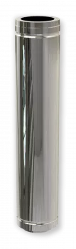 DW PLUS Längenelement 1000 mm Doppelwandig - Edehlstahl