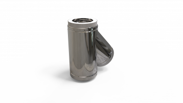 DW PLUS Doppelwandiges T-Element 45°