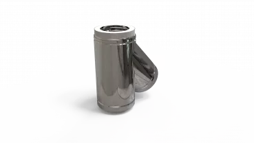 DW PLUS Doppelwandiges T-Element 45°