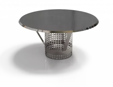 EW PLUS Regenhaube mit Einschub Edelstahl für EW-Schornstein